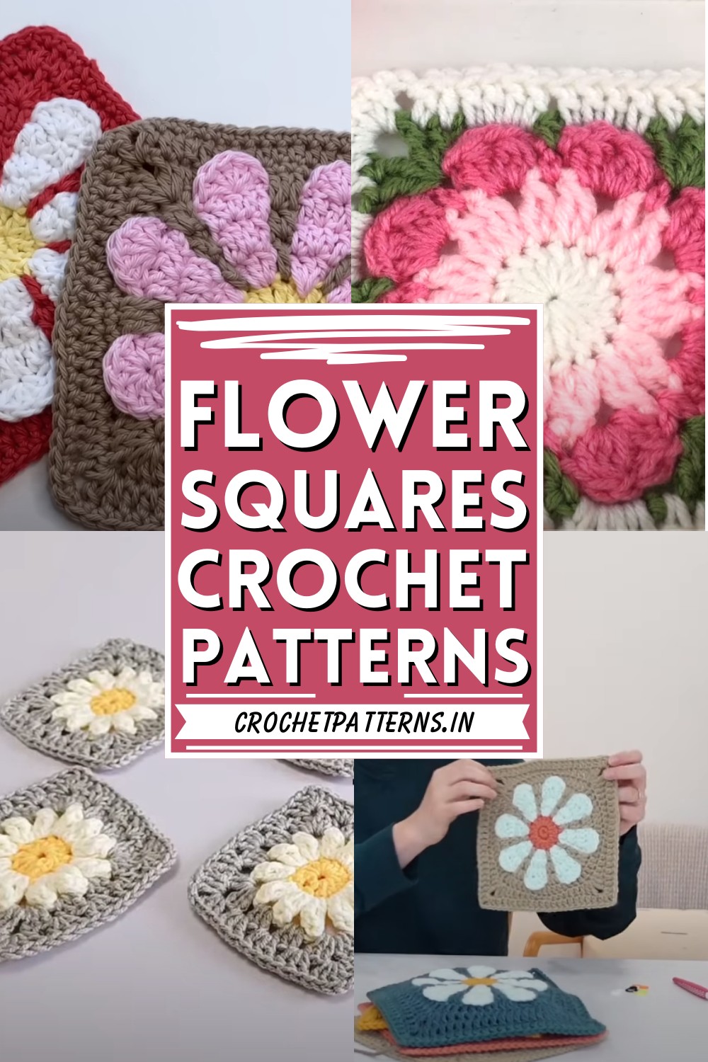 Crochet Flower Squares Patterns