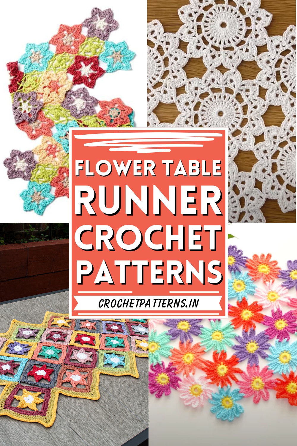 Crochet Flower Table Runner Patterns