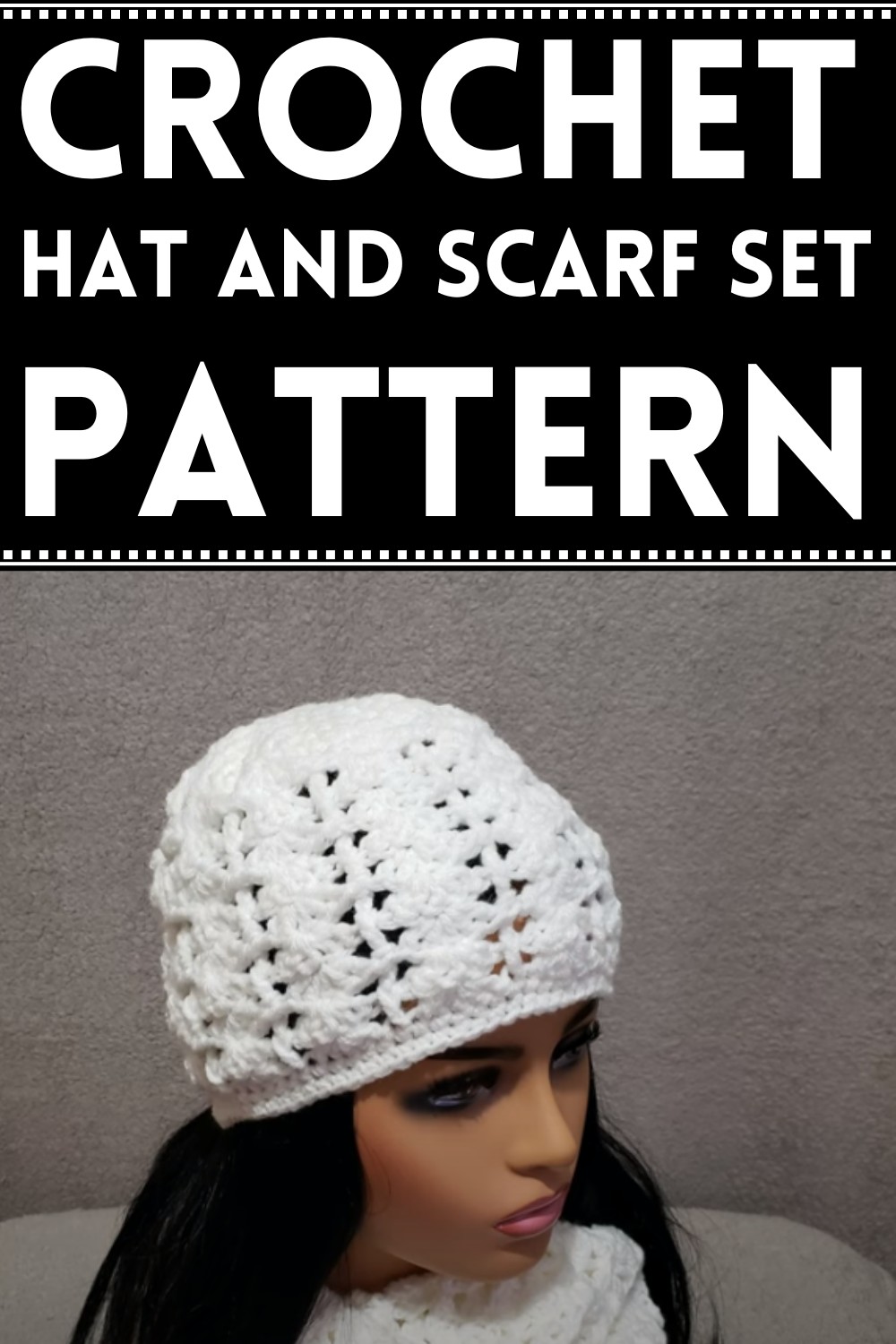 Crochet Hat and Scarf Set