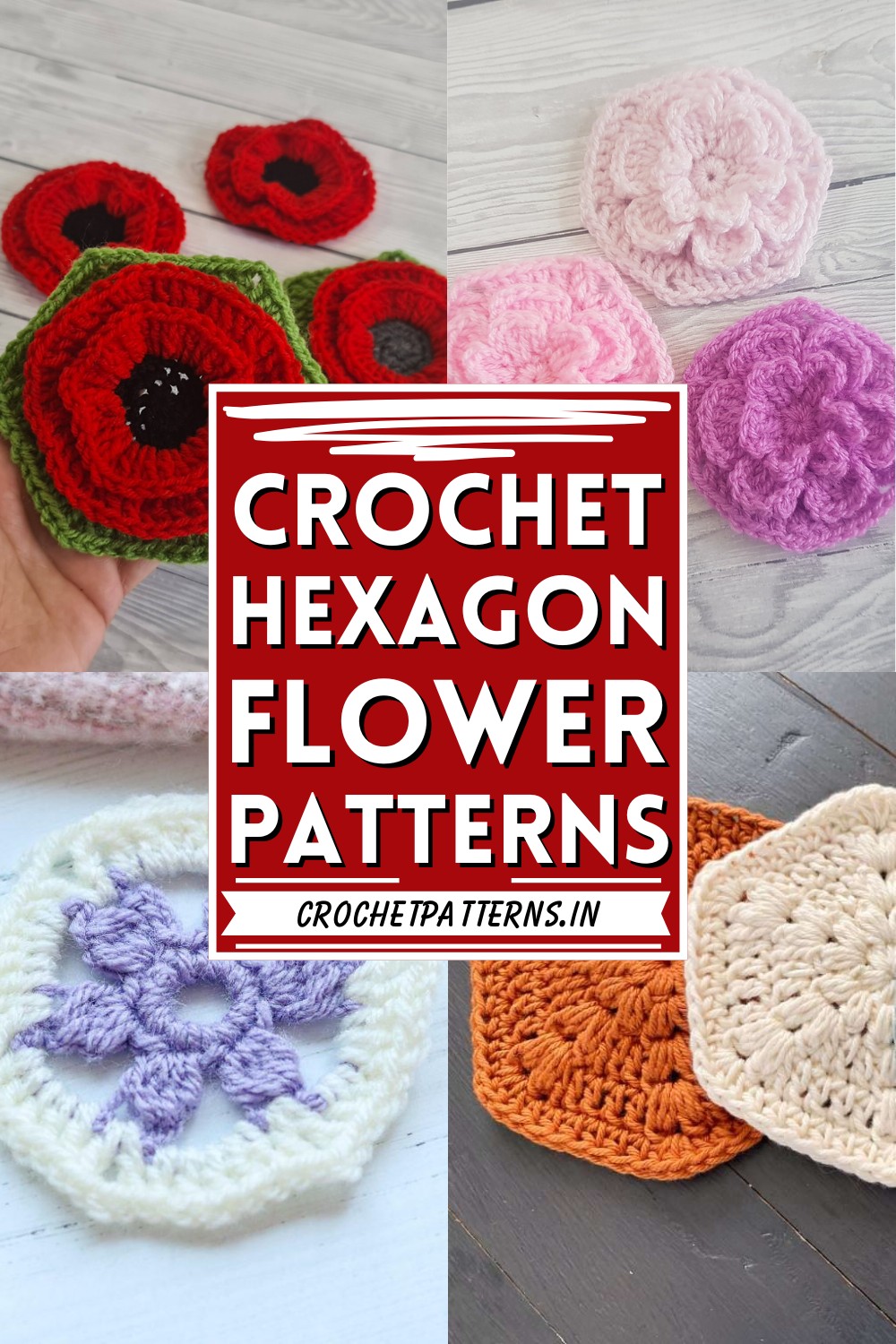 Crochet Hexagon Flower Pattern