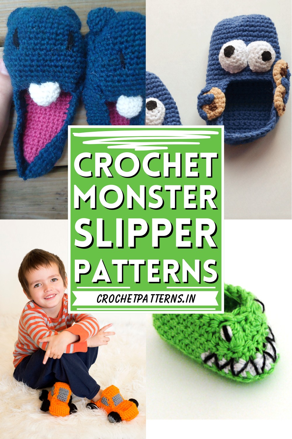 Crochet Monster Slipper