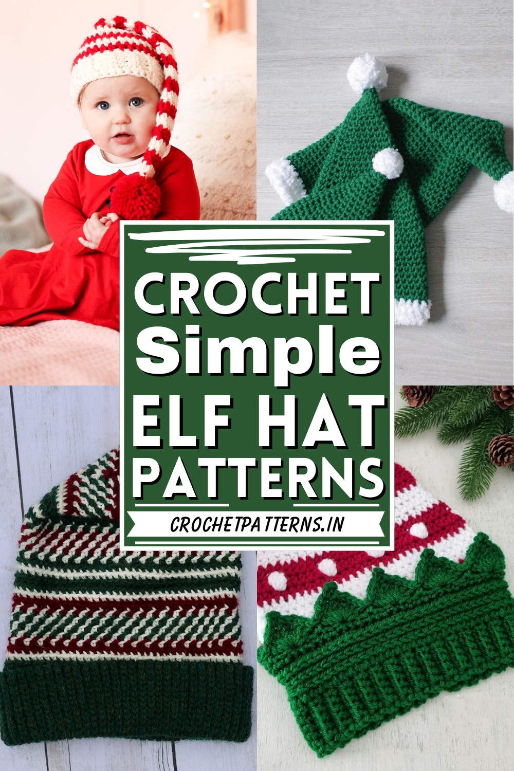 Crochet Simple Elf Hat Pattern