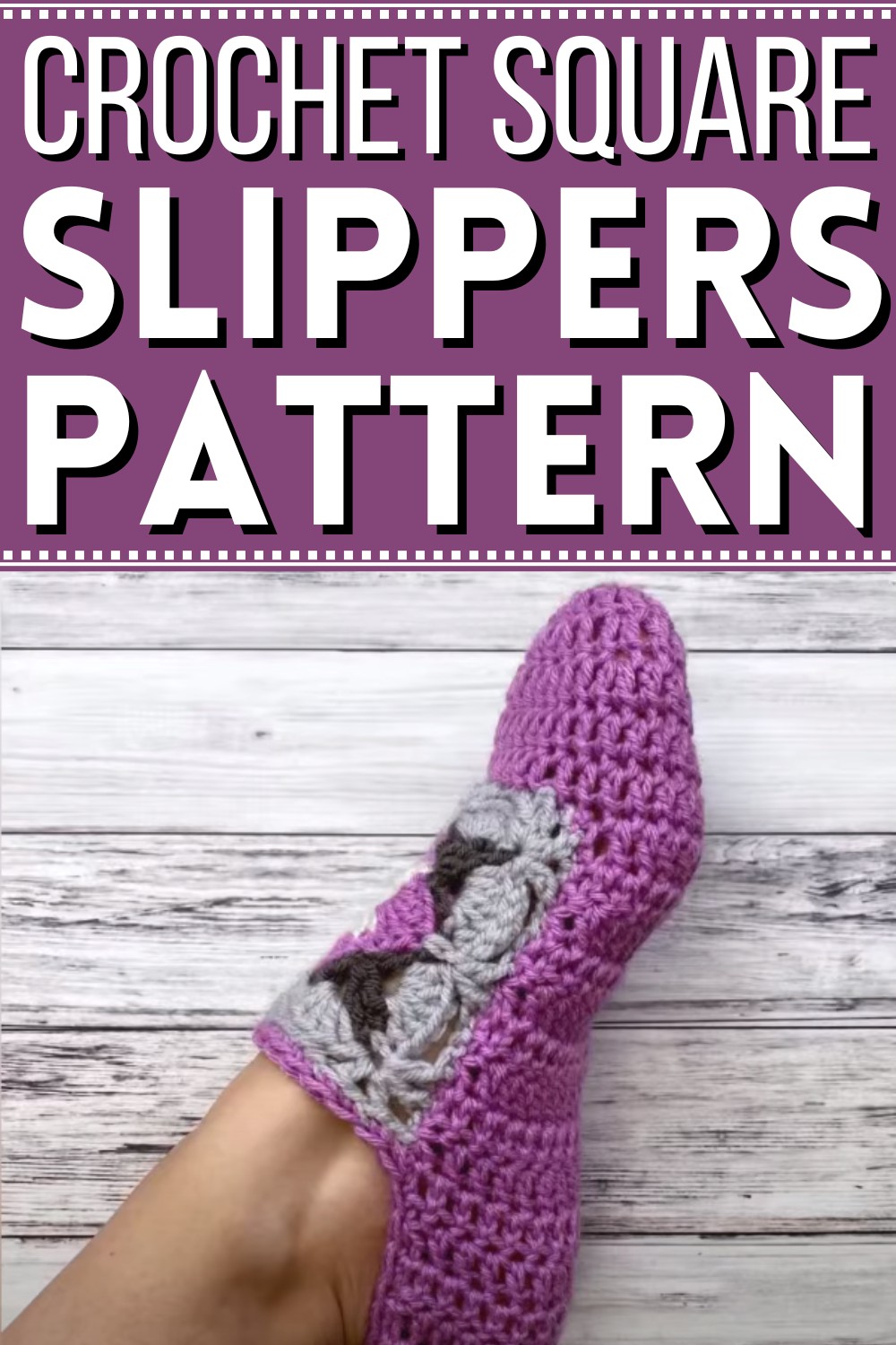 Crochet Square Slippers