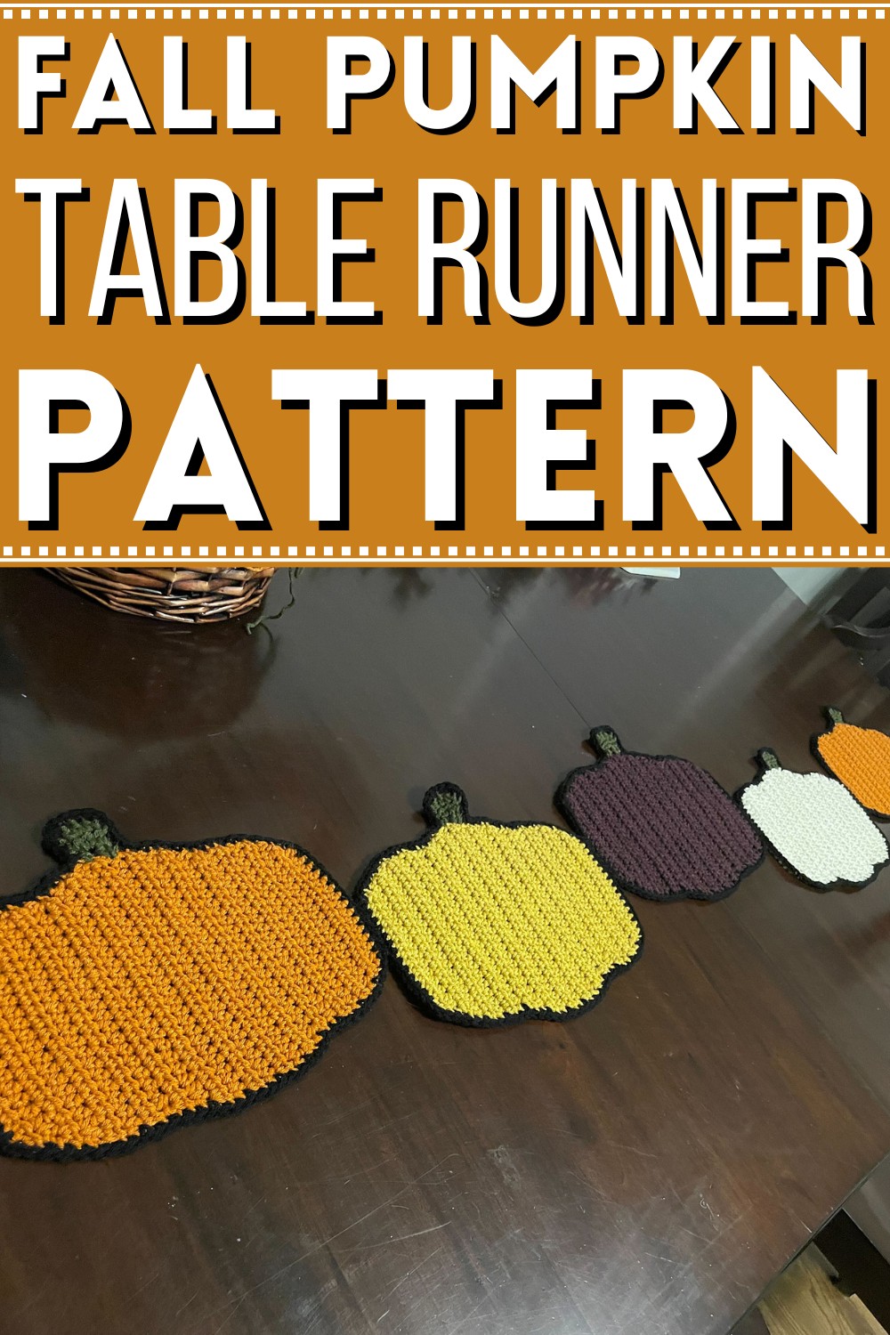 Fall Pumpkin Table Runner
