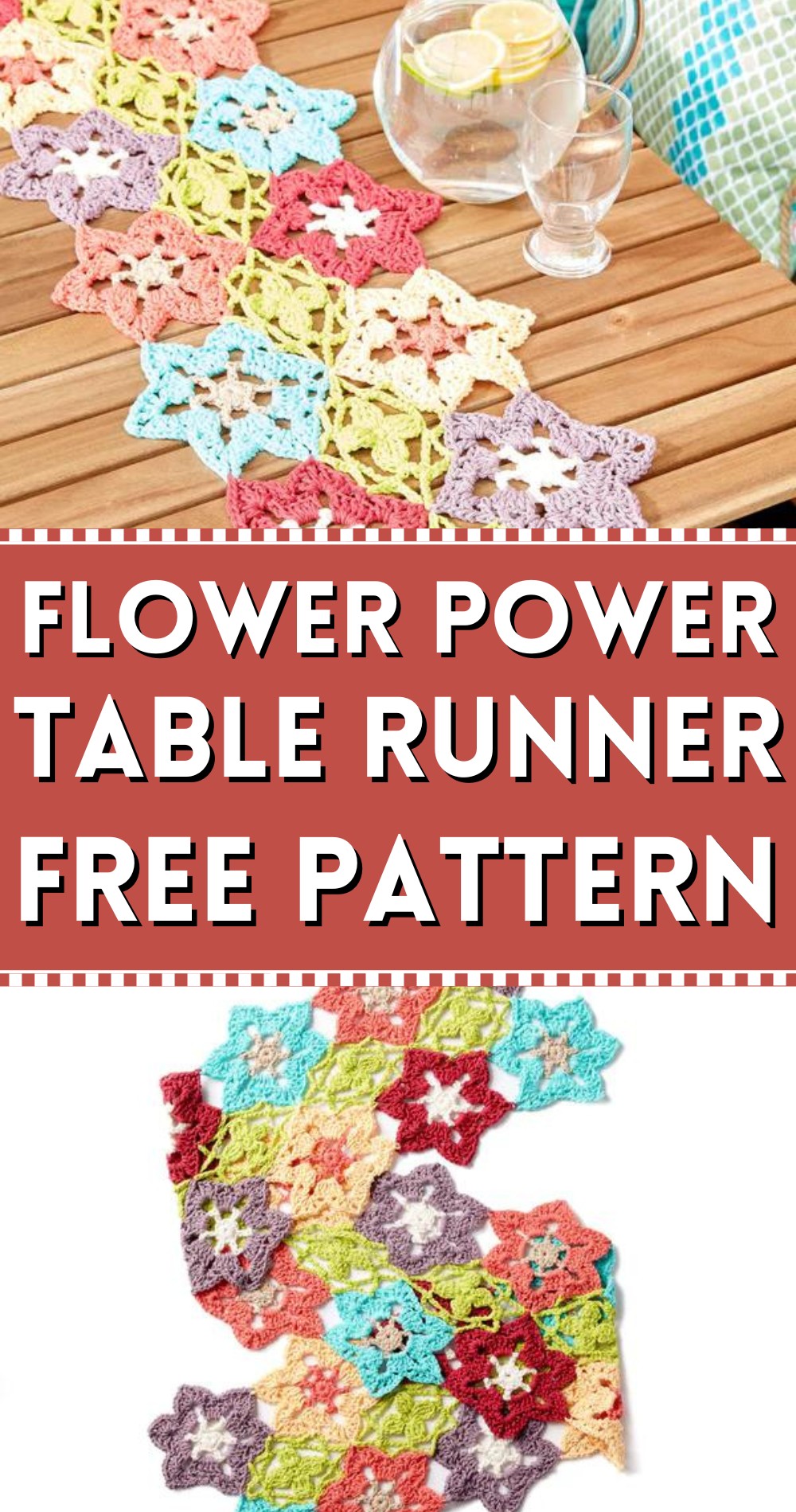 Flower Power Table Runner Crochet Pattern