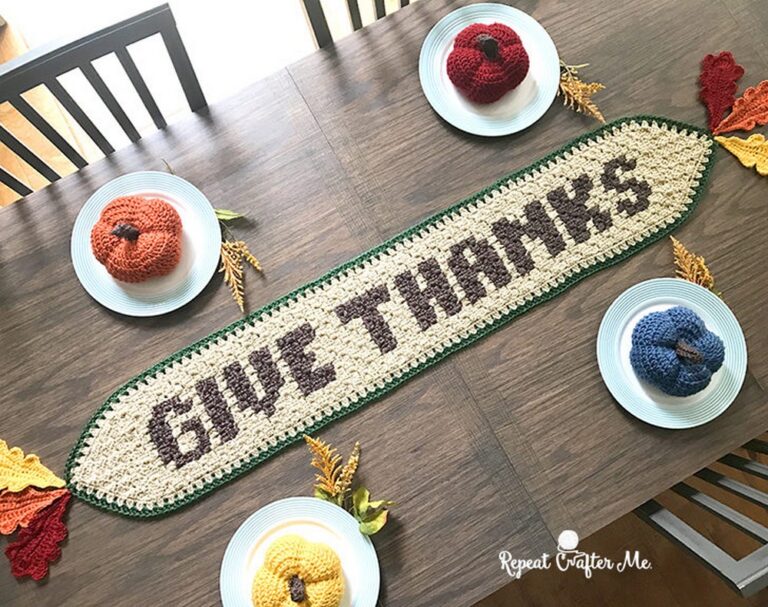 Crochet Thanksgiving Table Runner Patterns