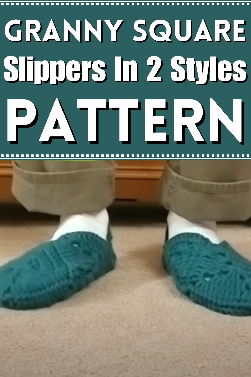 Granny Square Slippers In 2 Styles