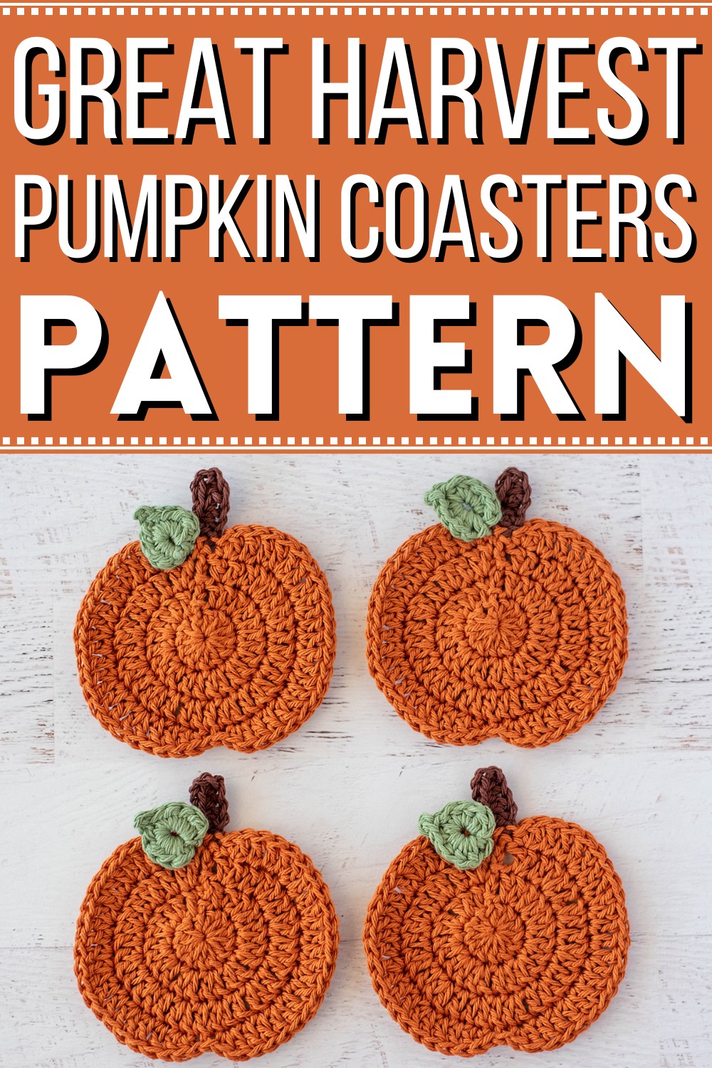 Great Harvest Pumpkin Coasters