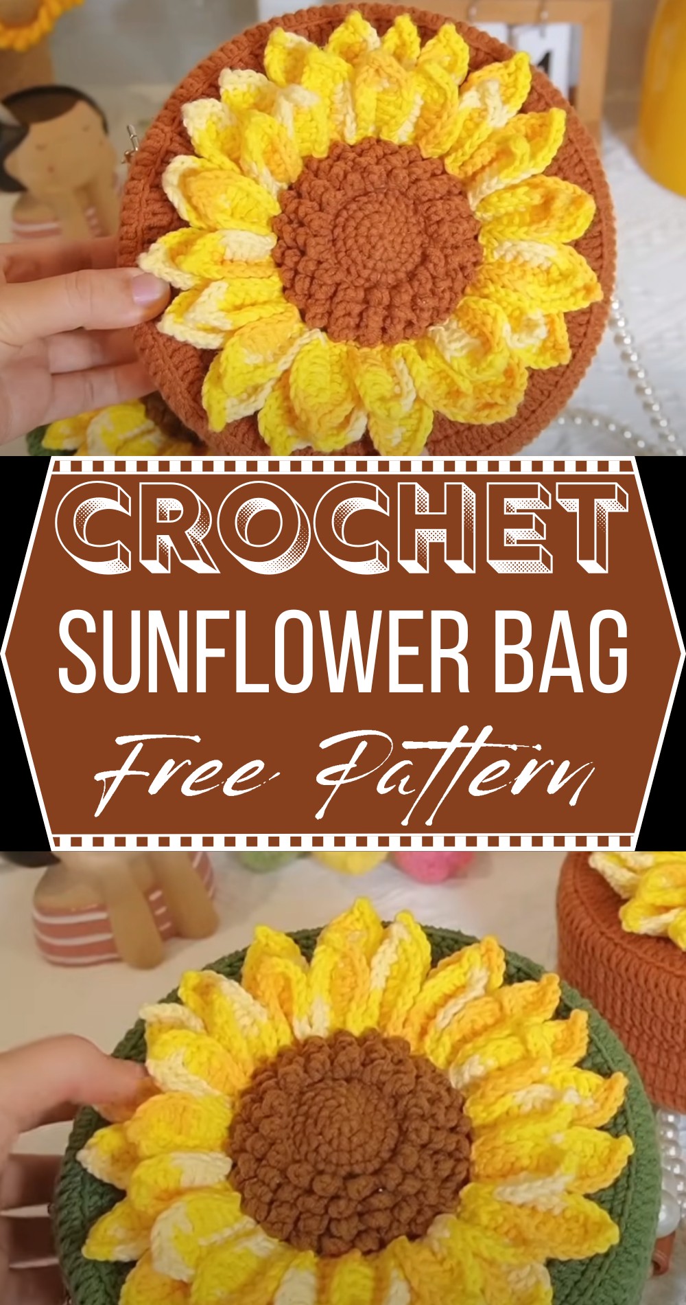 How to Crochet Sunflower Bag