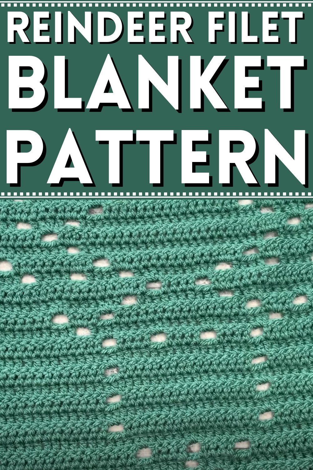 Reindeer Filet Crochet Pattern
