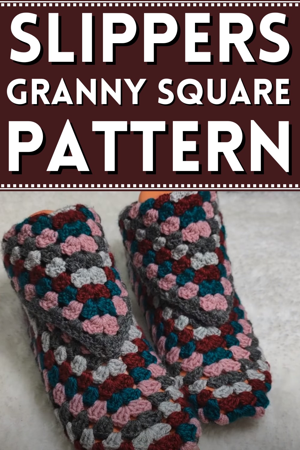 Slippers With Only One Granny Square