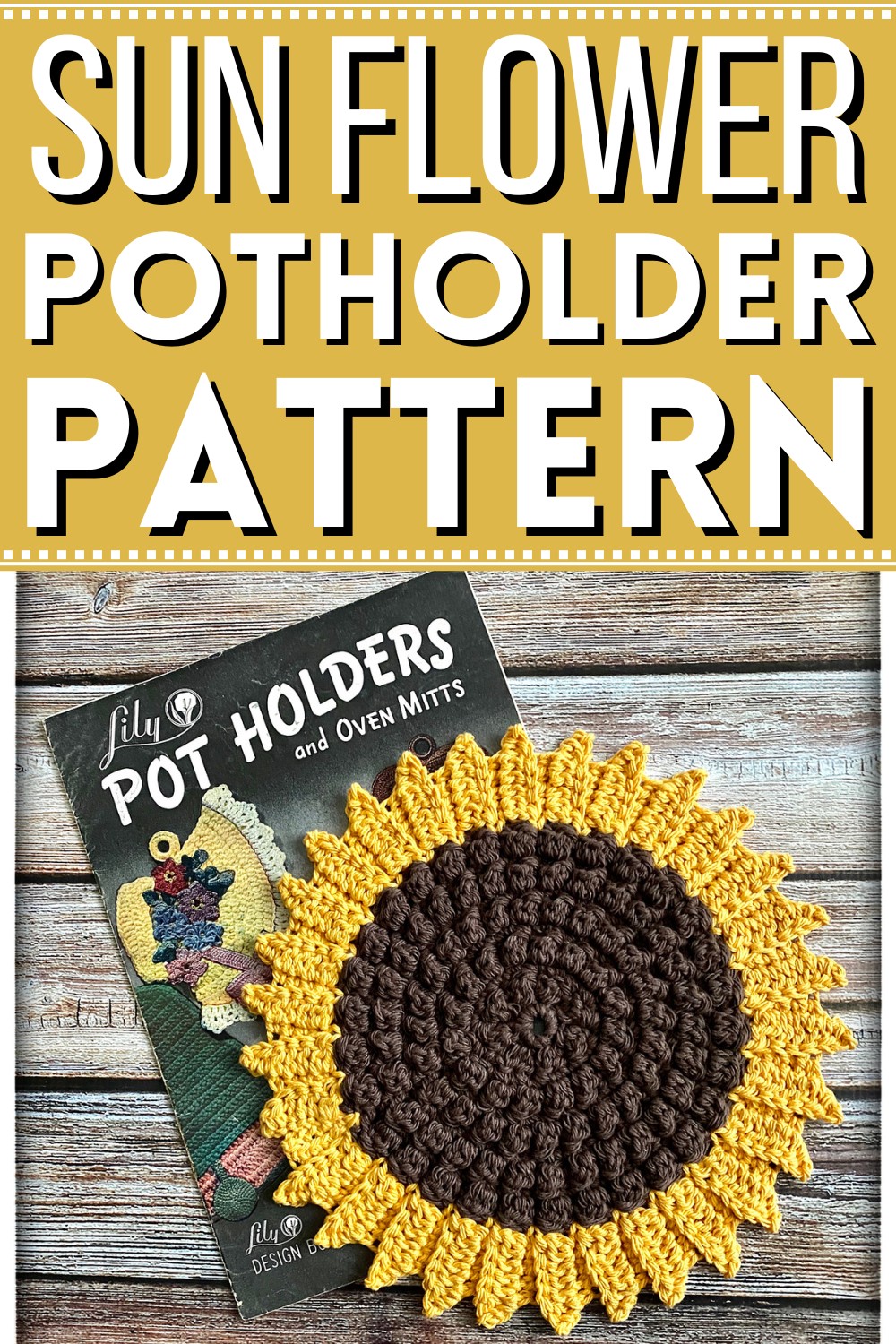 Sun Flower Potholder