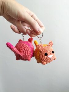 Crochet Cat Keychain Pattern