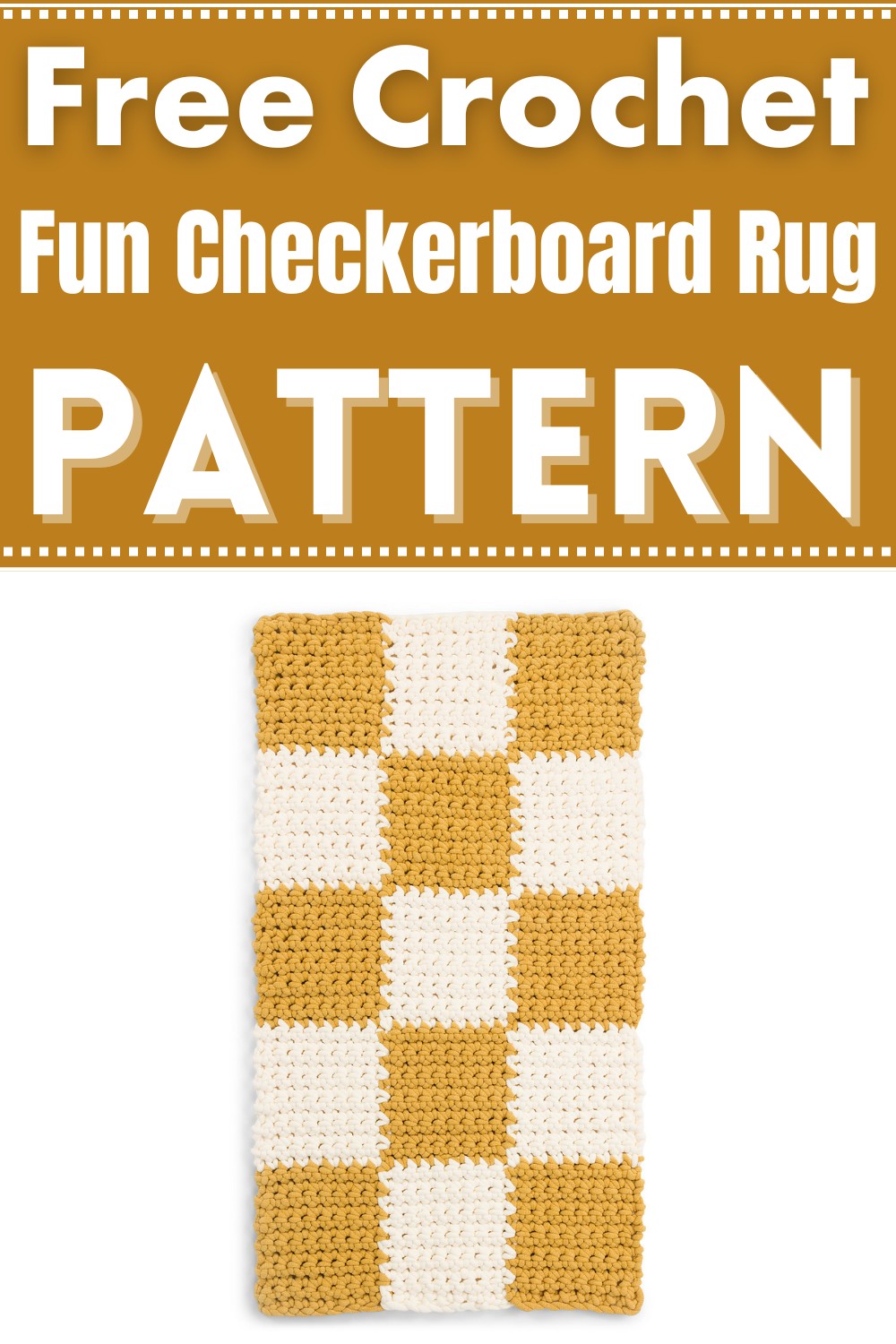 Crochet Fun Checkerboard Rug Pattern