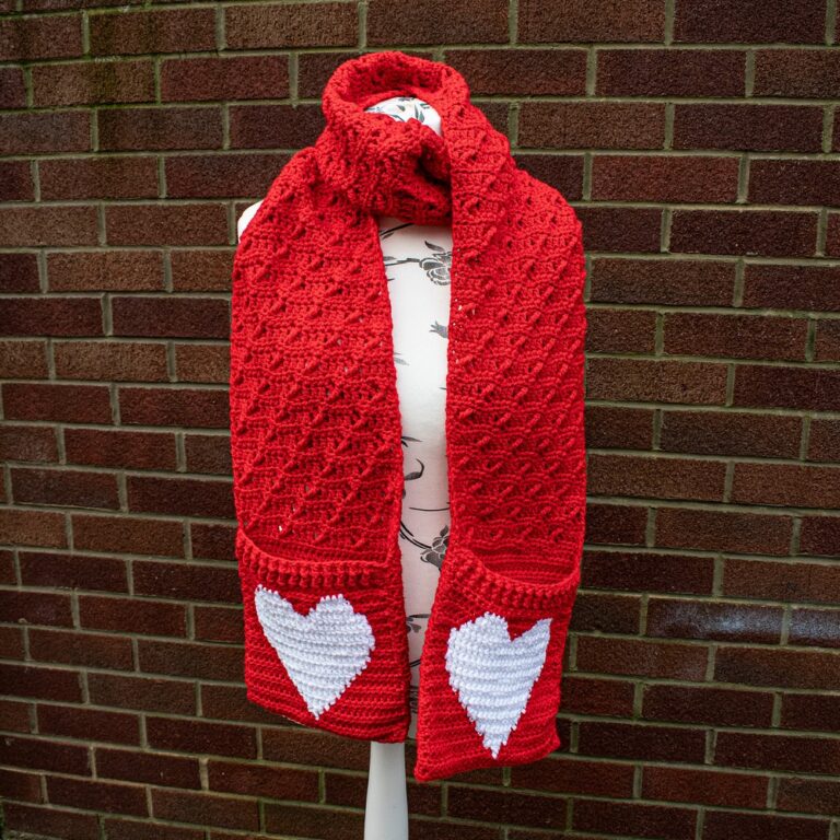 Simple Crochet Pocket Scarf Patterns For Beginners