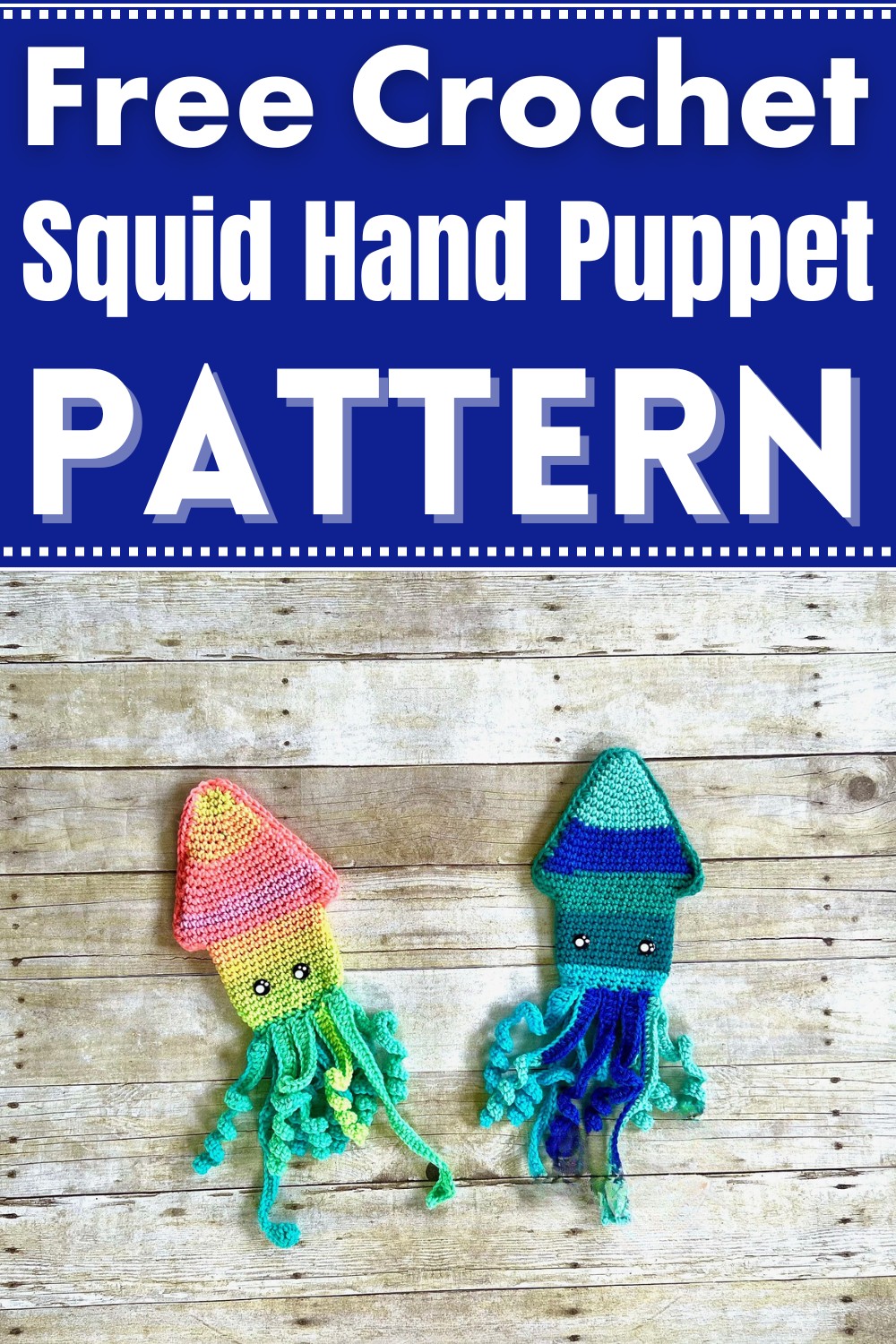 Crochet Squid Hand Puppet Pattern