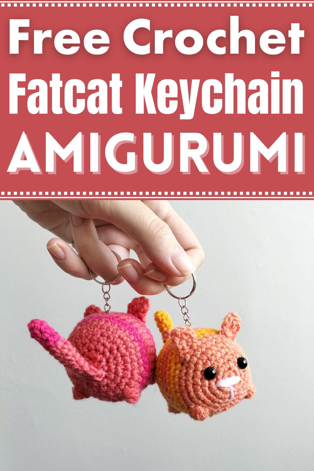 Fatcat Keychain Amigurumi