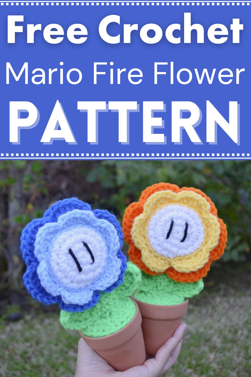 Mario Fire Flower Amigurumi