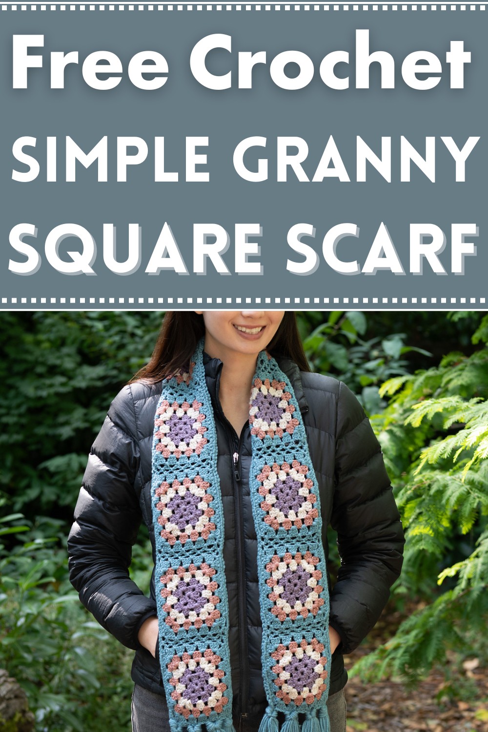 Simple Granny Square Scarf