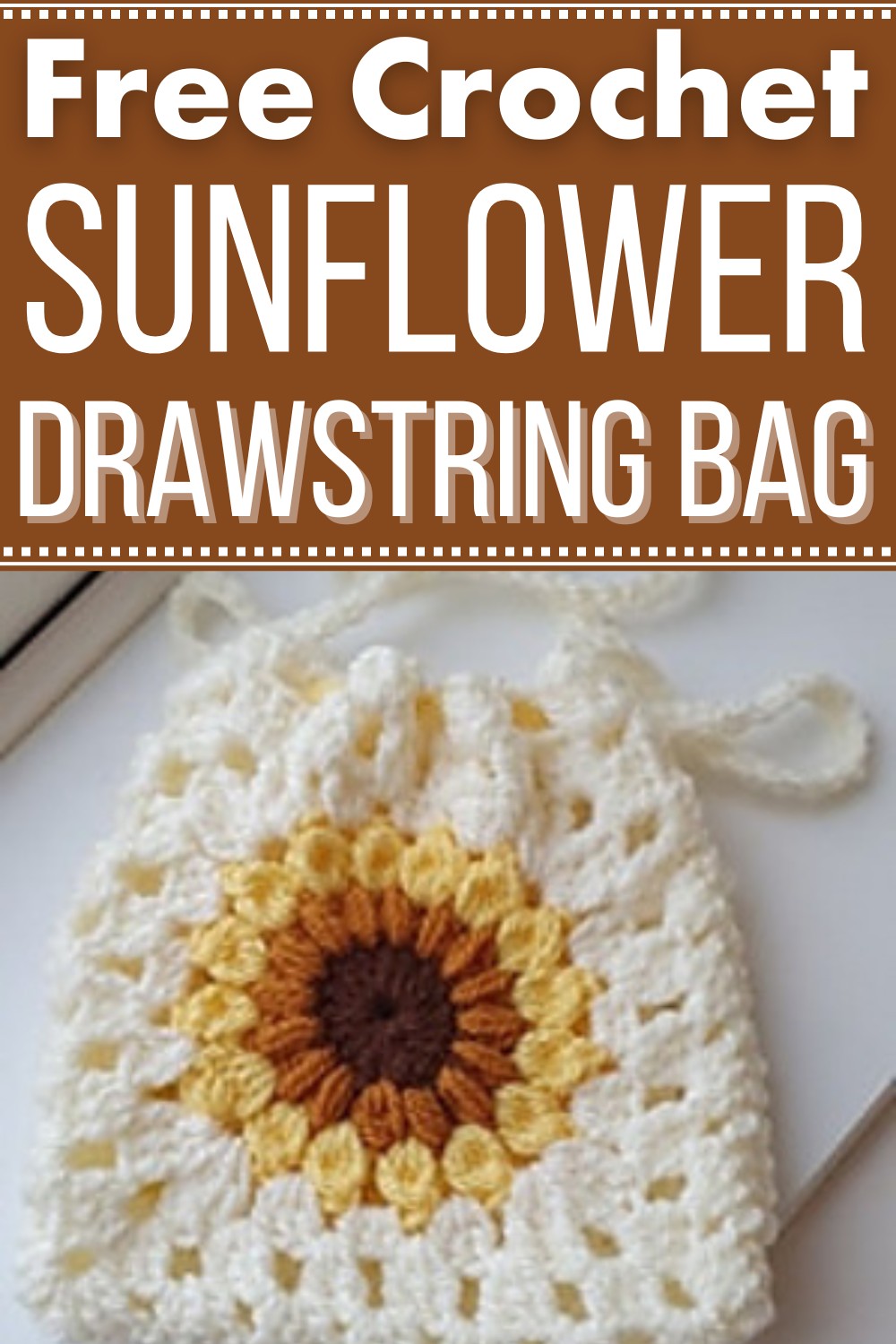 Sunflower Drawstring Bag