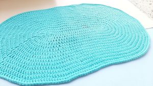 Crochet A Large Oval Rug Pattern Step 6