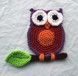 Crochet Beautiful Owl Applique Pattern