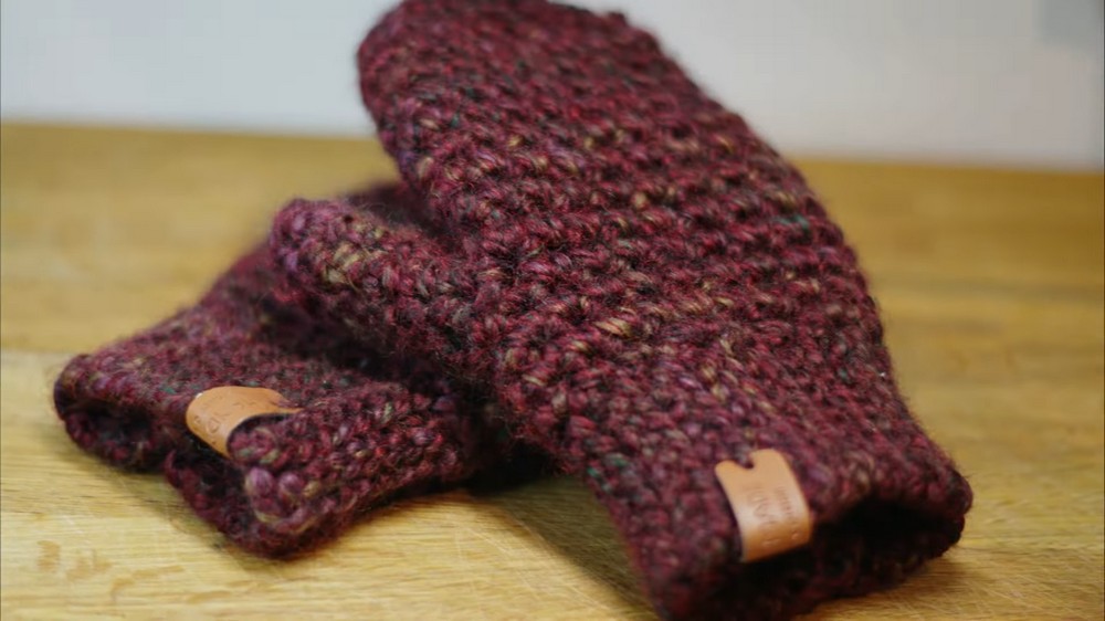 Crochet Mittens step 7