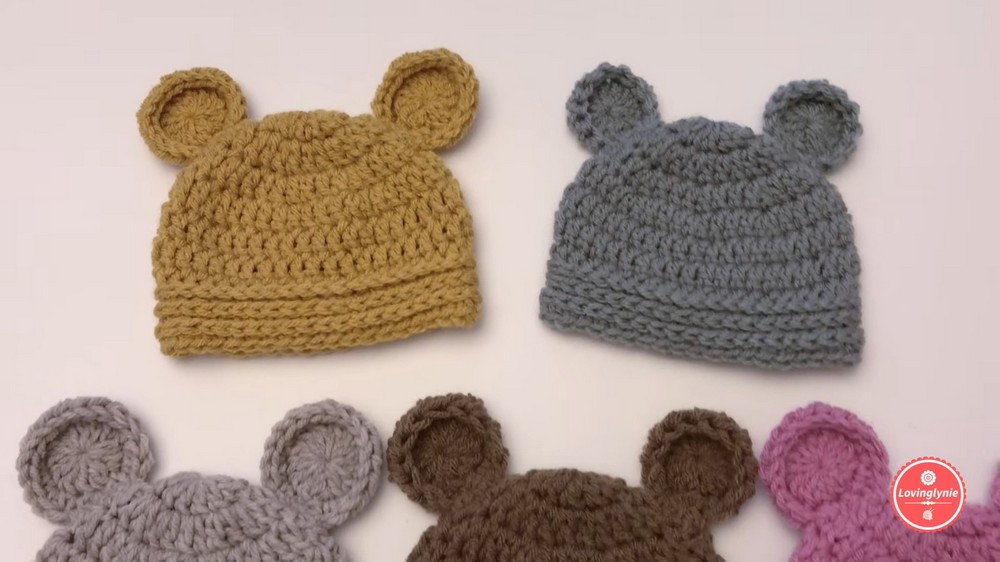 How To Crochet Baby Bear Beanie 1